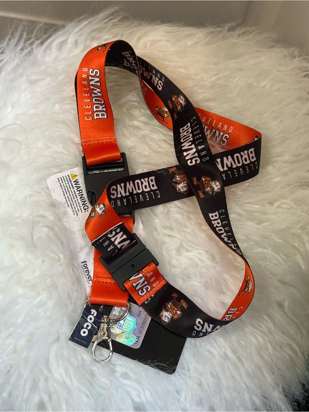 Cleveland Browns Lanyard / Strap - Orange & Brown